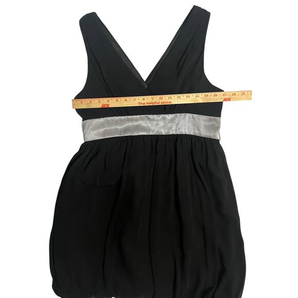 London Times Petites Black Bubble Hem Sleeveless Semi Formal Cocktail Dress 14P - Picture 9 of 13